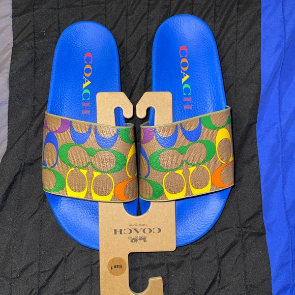 COACH Rainbow Pool Slides Men’s 7 / Women’s 8 main image 5